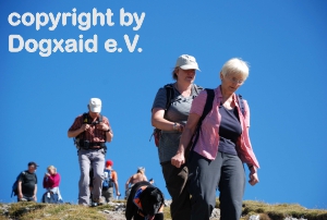 Annemarie, Peggy und Ella auf dem Weg nach unten