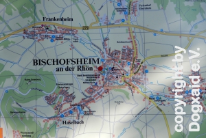 Bischofsheim, Ausschnitt aus der Wanderkarte Bischofsheim, Ausschnitt aus der Wanderkarte
